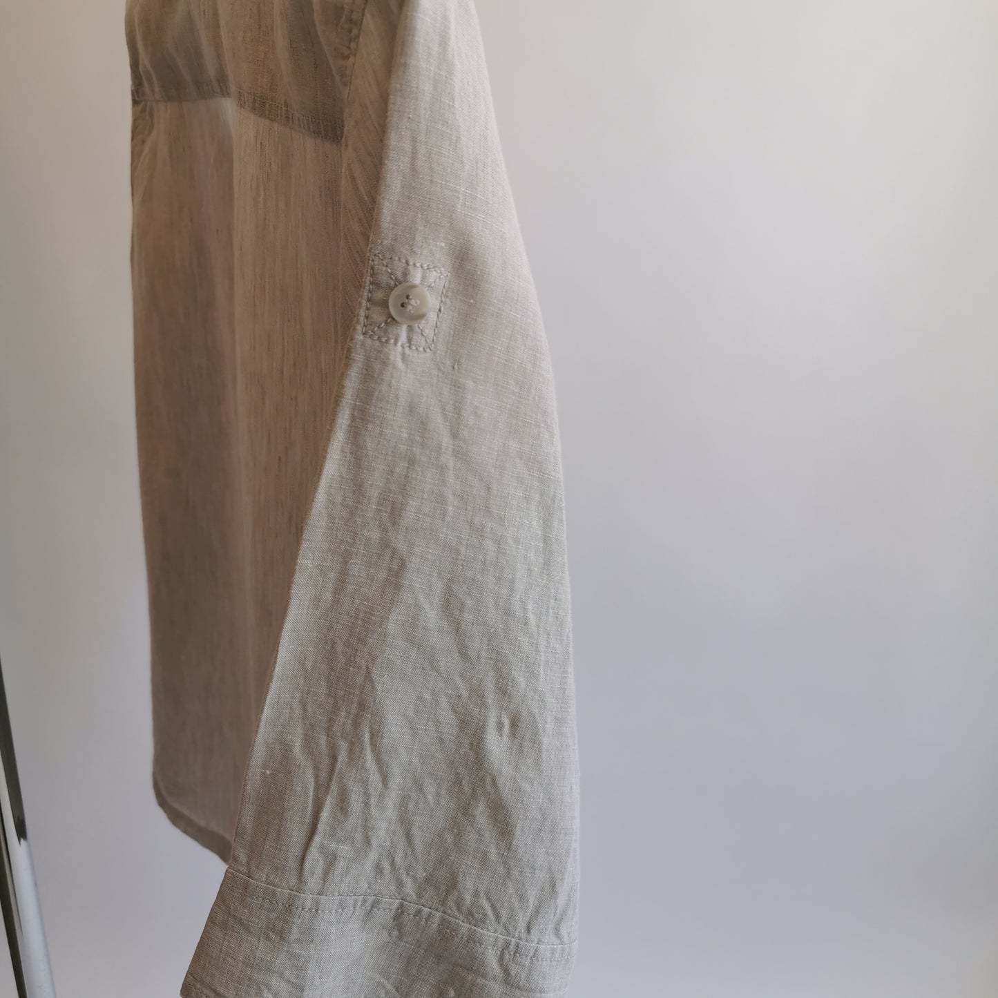 25-14 Olsen Beige Flax/Linen Blouse L/XL