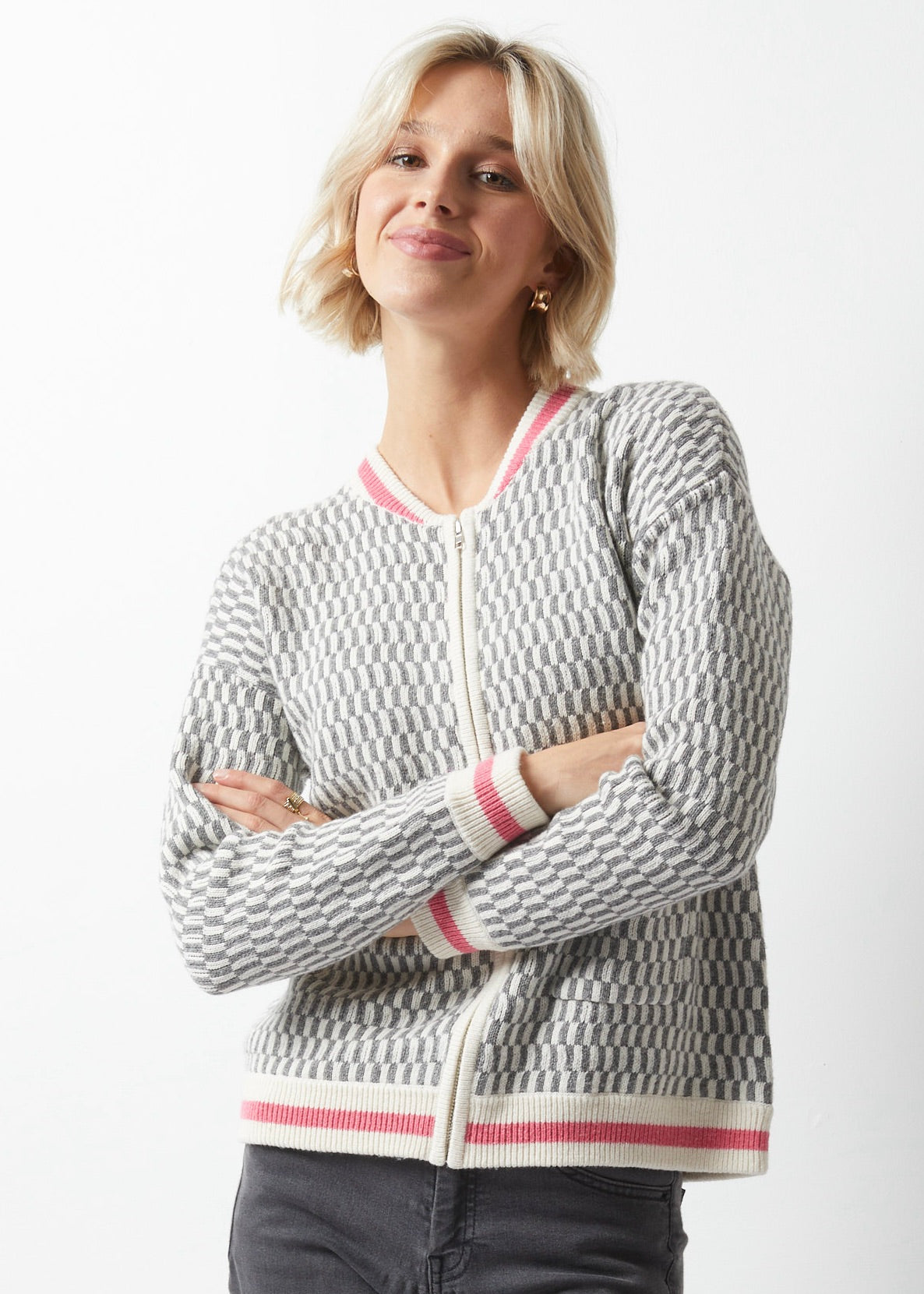 Zaket & Plover Jacquard Bomber Jacket