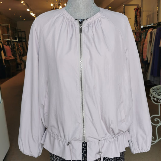 Zara Basic Pink Jacket with Drawstring S - Chic Thrills 