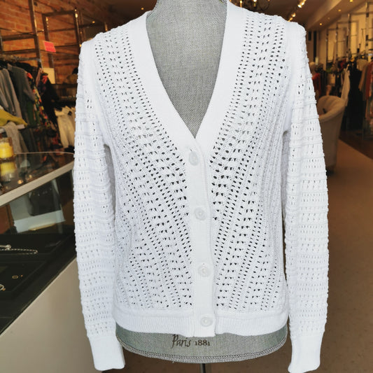 Talbots Open Knit Cardigan XS - Chic Thrills 