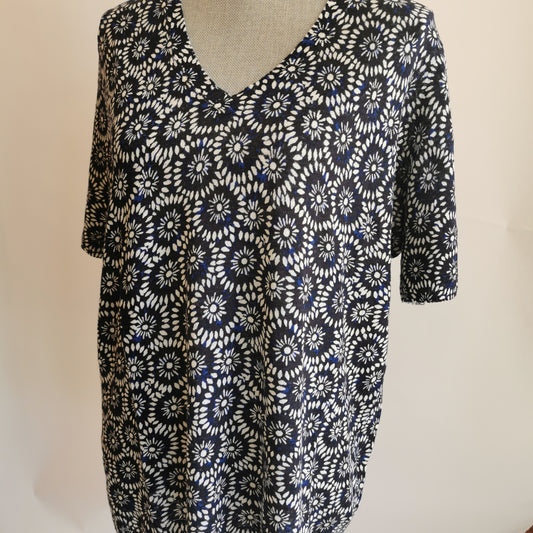 Marina Rinaldi Sport V Neck Sweater  XL - Chic Thrills 