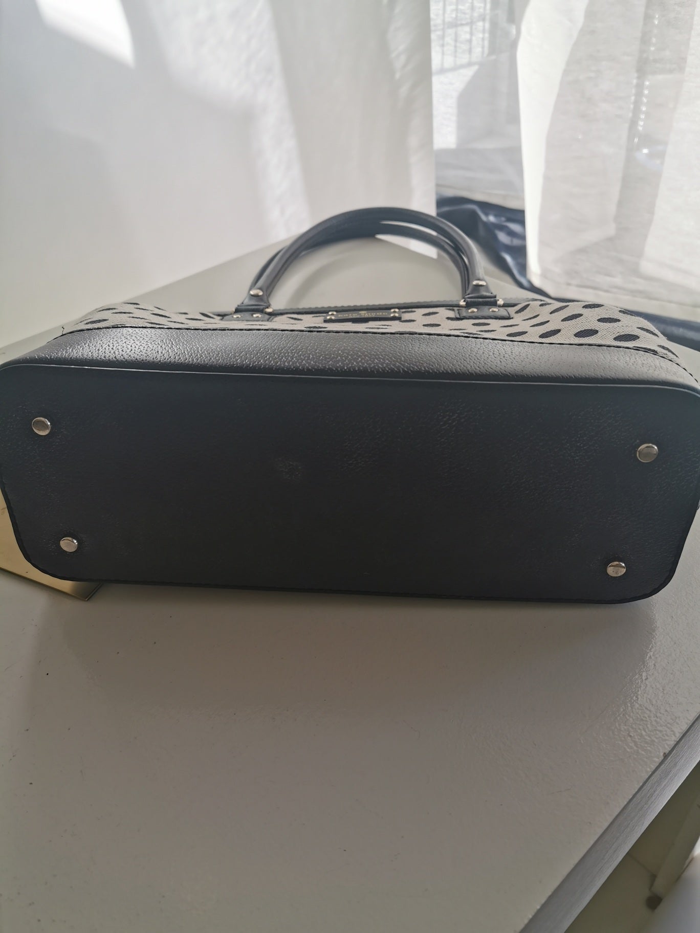 #20 Kate Spade Polka Dot Canvas Bag