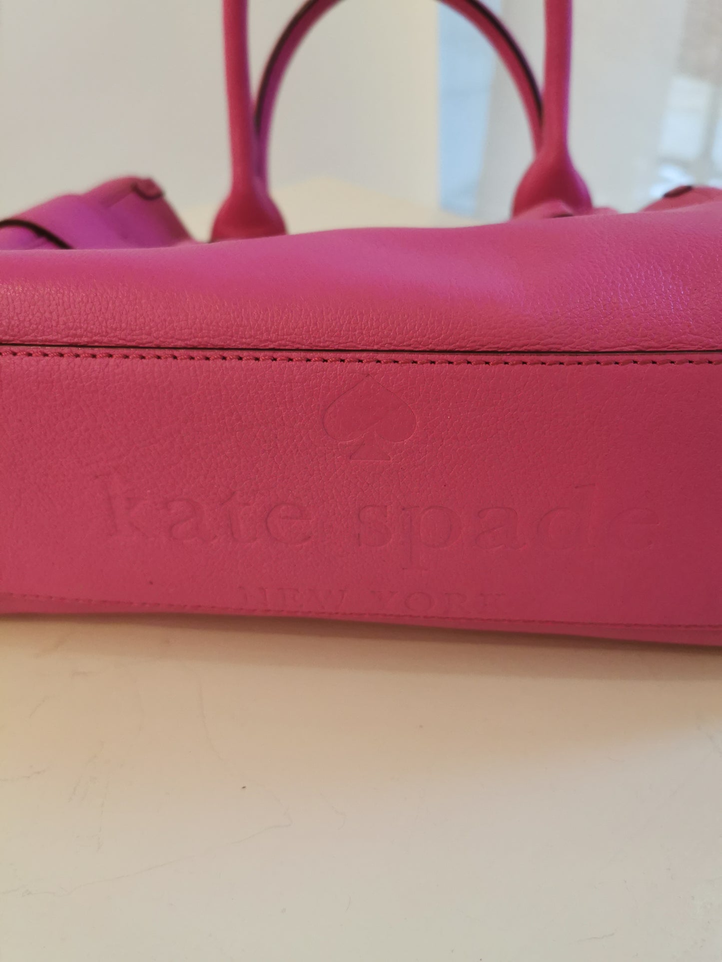 #7 – Kate Spade Pink Leather Tote with Large Bow