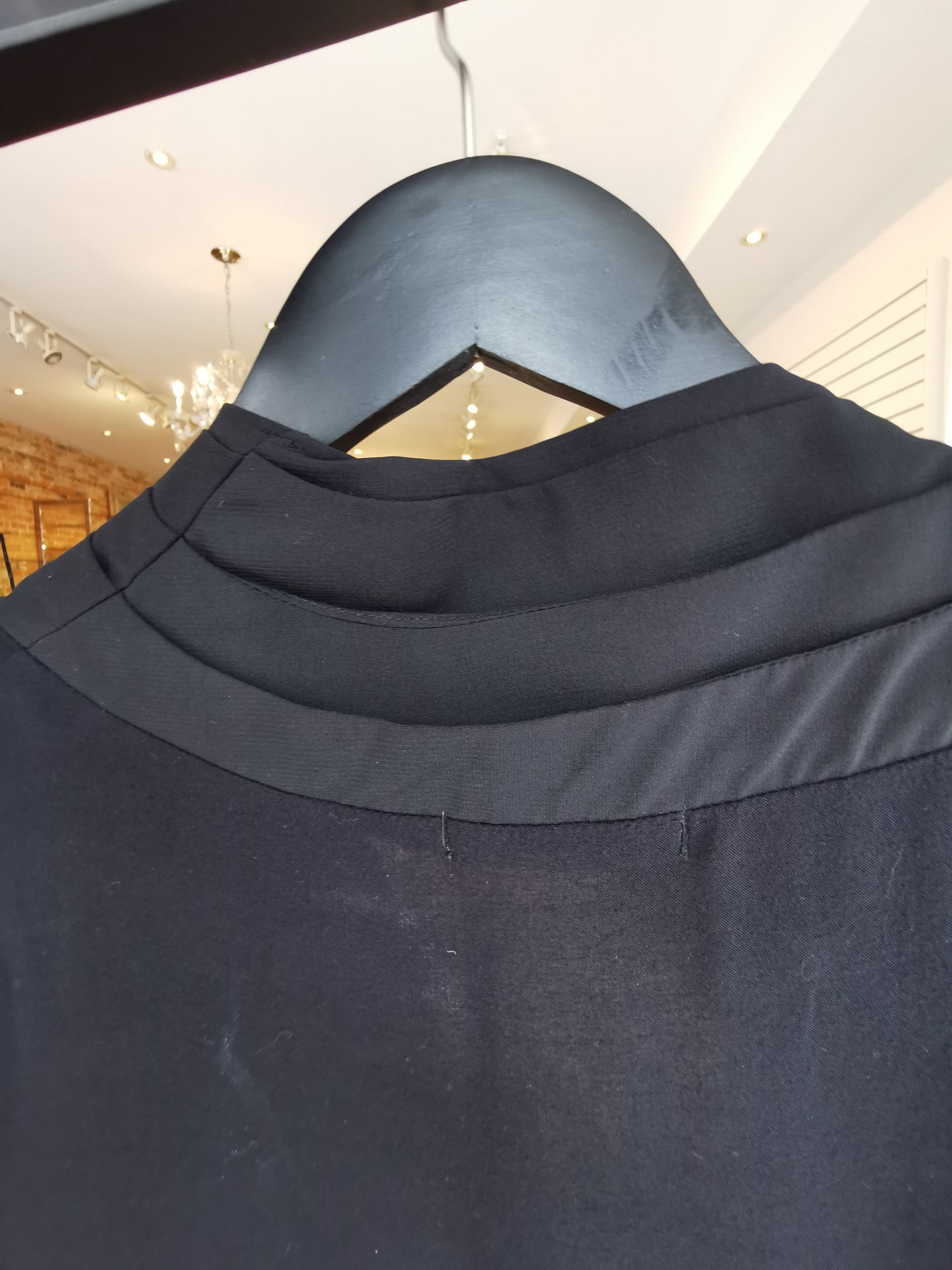 25-112 Mink Pink Black Silky Jacket M - Chic Thrills 