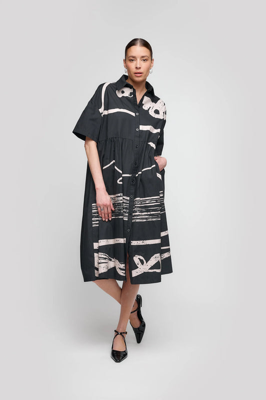 Uchuu Printed Shirt Dress