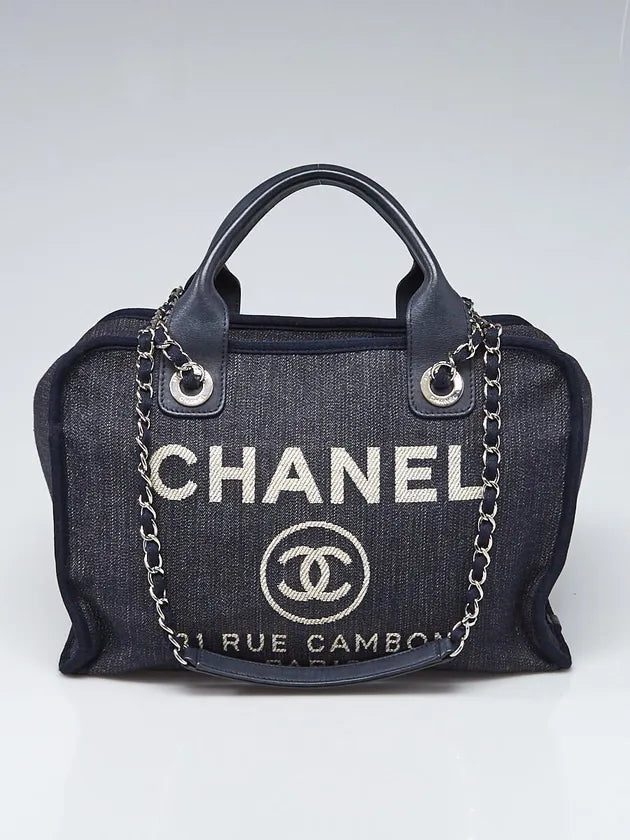 #13 Chanel Deauville Denim Bowling Bag