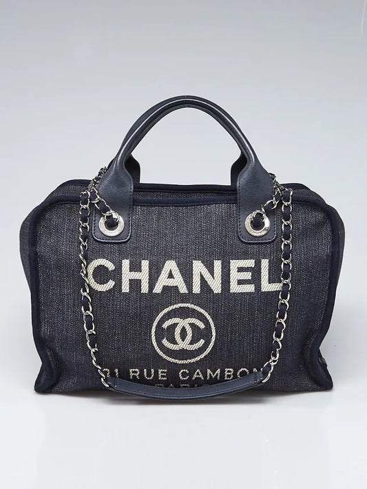 #13 Chanel Deauville Denim Bowling Bag