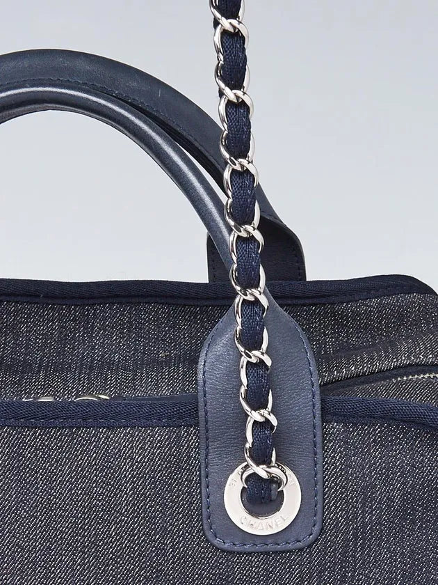 #13 Chanel Deauville Denim Bowling Bag