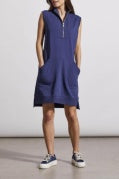 Tribal French Terry Mock Neck Dress