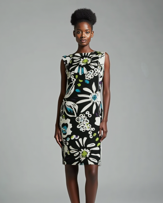 Peter Nygard Sleeveless Cotton Dress 14 - Chic Thrills 