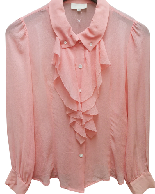 Machiko Jinto Silk Blouse Sz 6 - Chic Thrills 